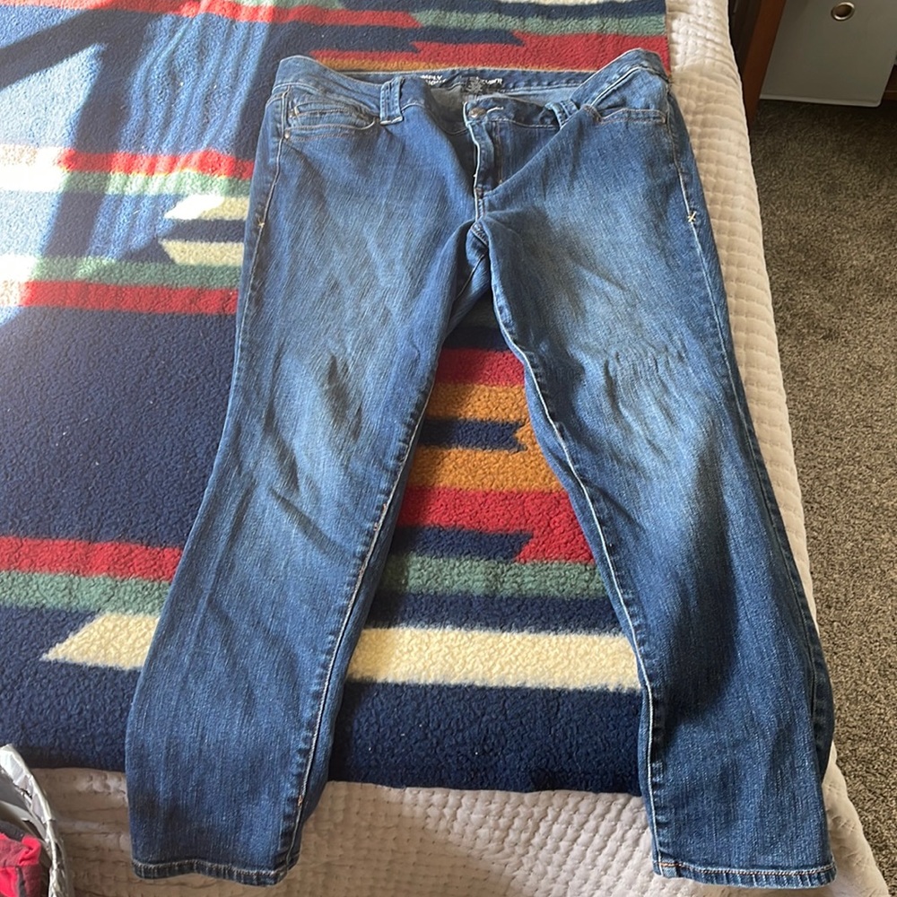 Lane Bryant Simply Straight blue jeans (petite)